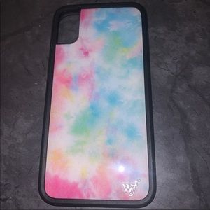 Wildflower iPhone X/Xs case multicolor tie dye